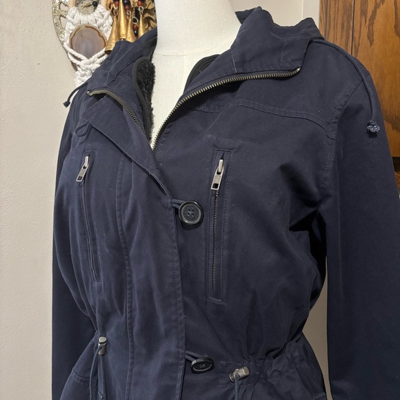 Vintage Y2K Tommy Hilfiger Fisherman Jacket Size Large Hooded Cargo - Picture 3 of 16